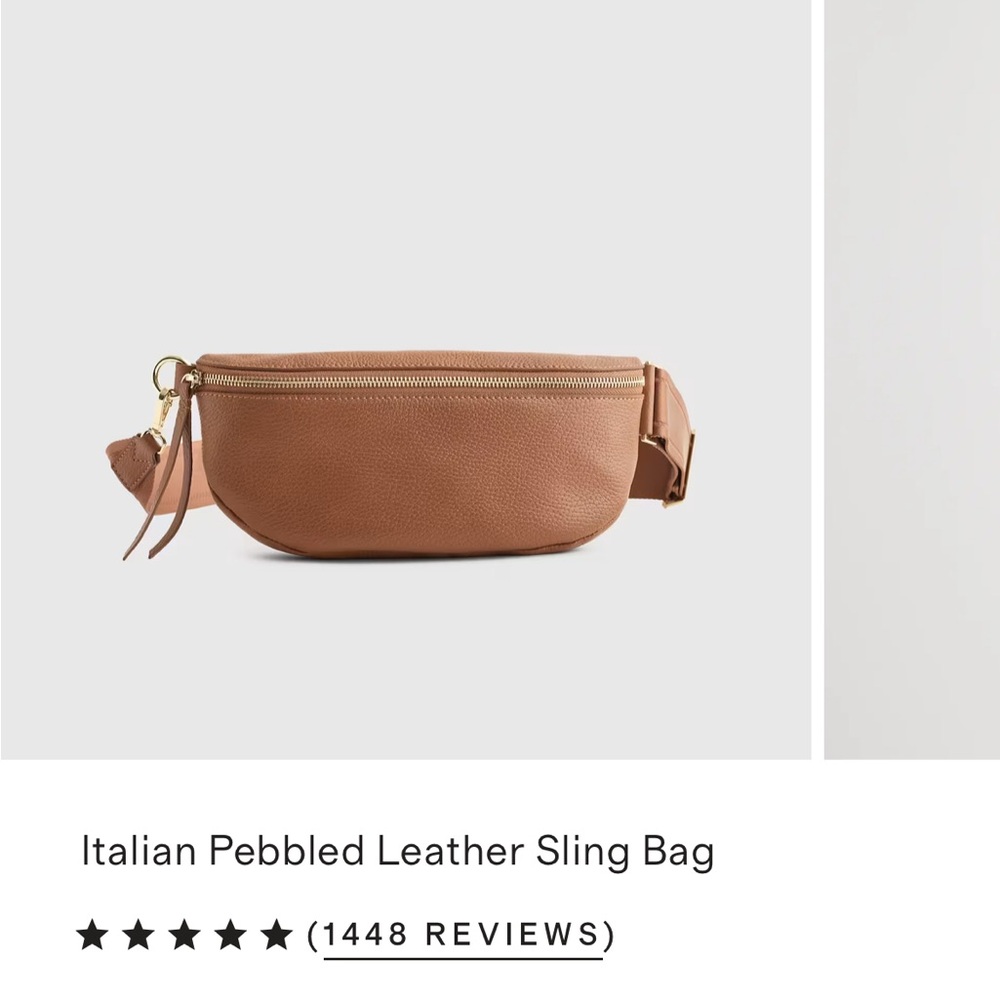 Tan Leather Belt Bag